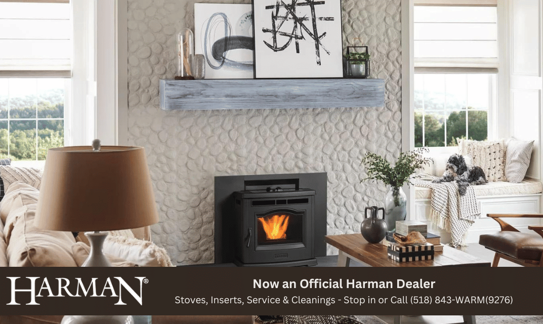 Now an Official Harman Dealer - Stop in our call us at (518) 842-9276 to learn about our selection of Harman stoves, inserts, service and cleanings